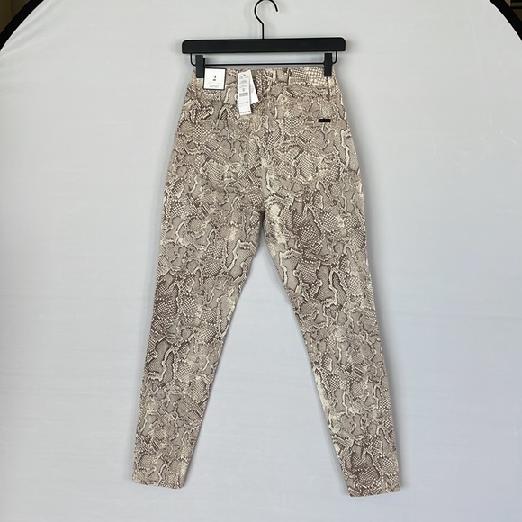 NWT WHBM Highrise Sculpt Skinny Brown snake 2R - Picture 15 of 16